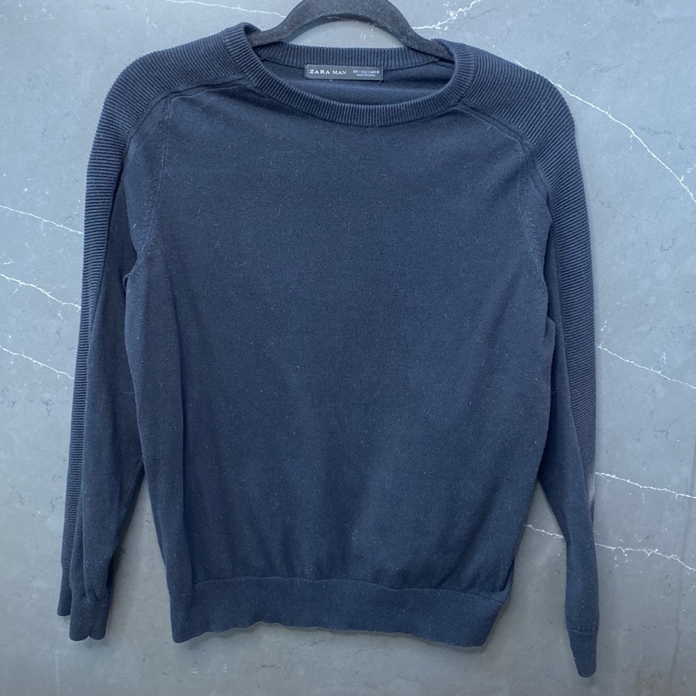 ZARA Man Black Long Sleeve Shirt. Small